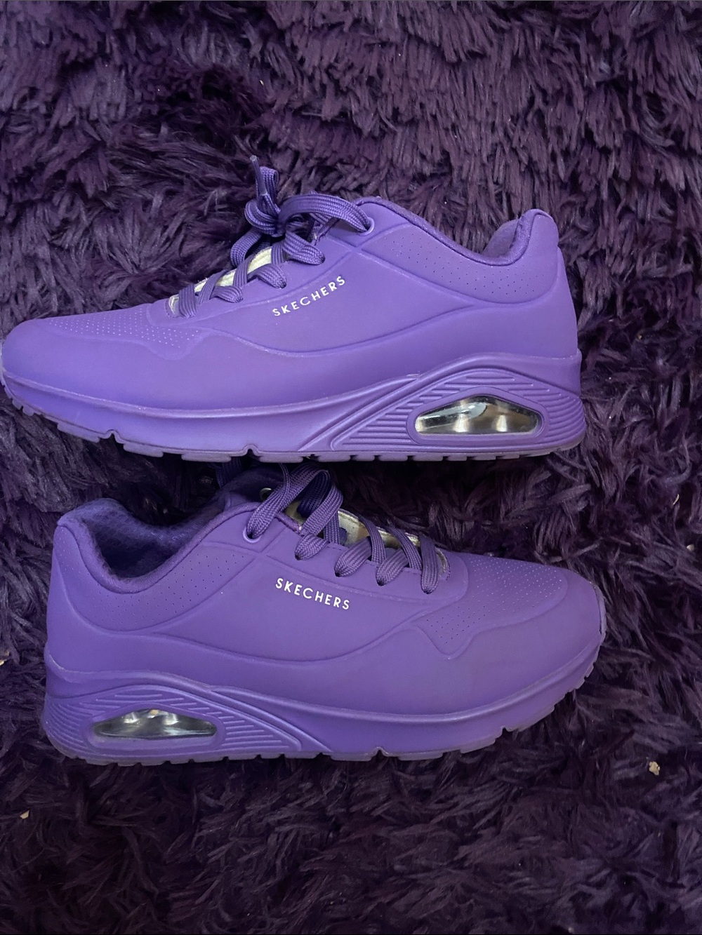 Skechers Women's Vibrant Purple Air-Enhanced Sneakers